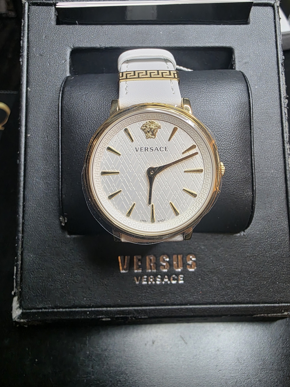 Versace V-Circle (or V-Circus) 38mm Quartz Watch (Model: VE8100319).